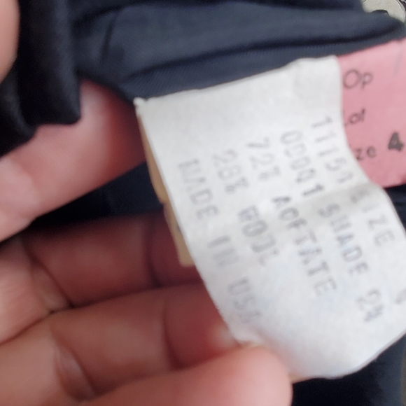 ALBERT NIPON Vintage Wool Blend Long Sleeve Fitted LBD Sz 4 Dress - Picture 11 of 11